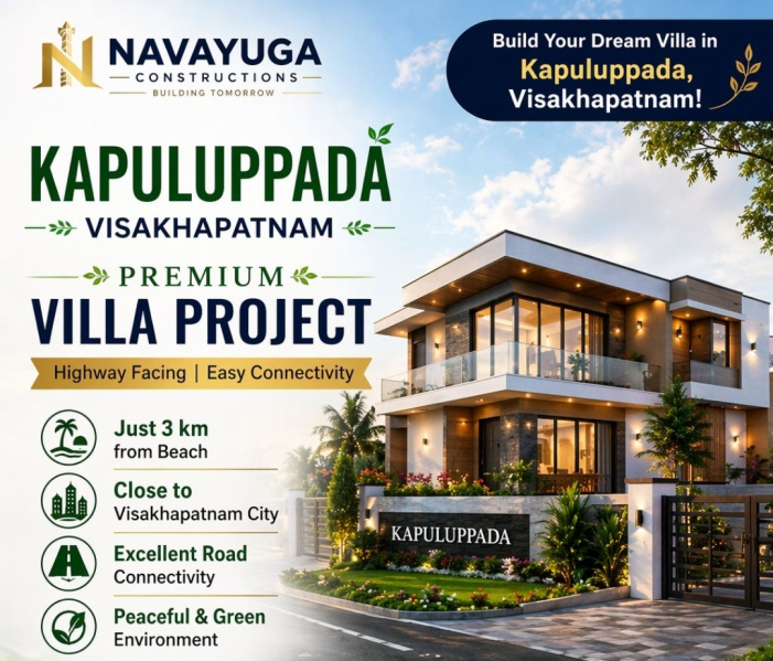  200 Sq. Yards Residential Plot for Sale in Kapuluppada, Visakhapatnam