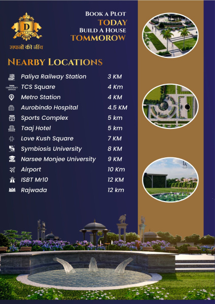  Residential Plot 800 Sq.ft. for Sale in Puwarda Junarda, Super Corridor, Indore