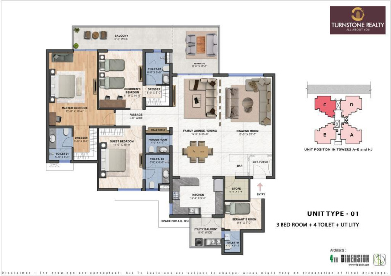 3 BHK Apartment 2950 Sq.ft. for Sale in Sector 67 Mohali