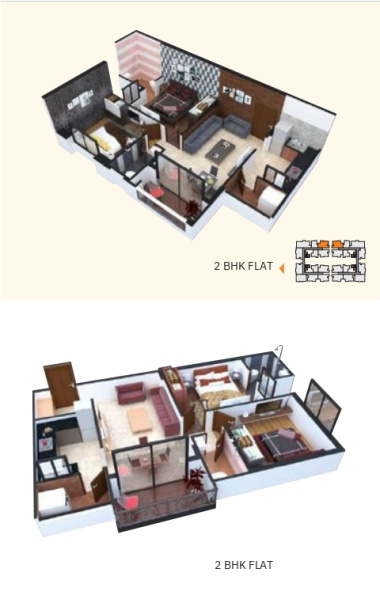 2 BHK Apartment 680 Sq.ft. for Sale in Nipania, Indore
