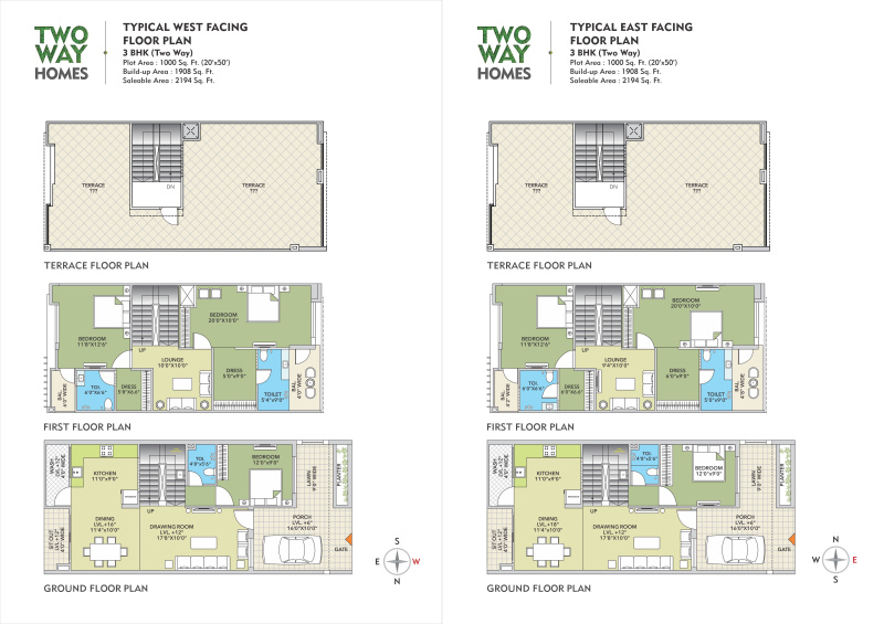 3 BHK Villa 1908 Sq.ft. for Sale in MR 11, Indore