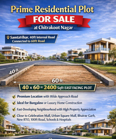  2400 Sq.ft. Residential Plot for Sale in Chitrakoot Nagar, Udaipur
