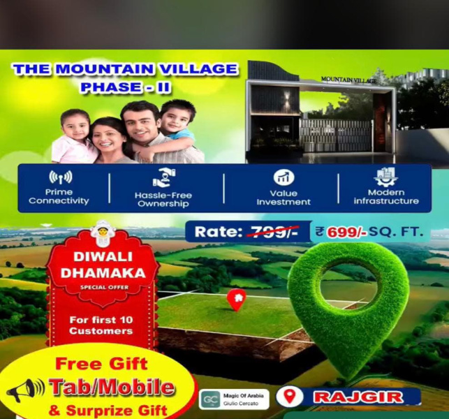  1200 Sq.ft. Residential Plot for Sale in Rajgir, Nalanda