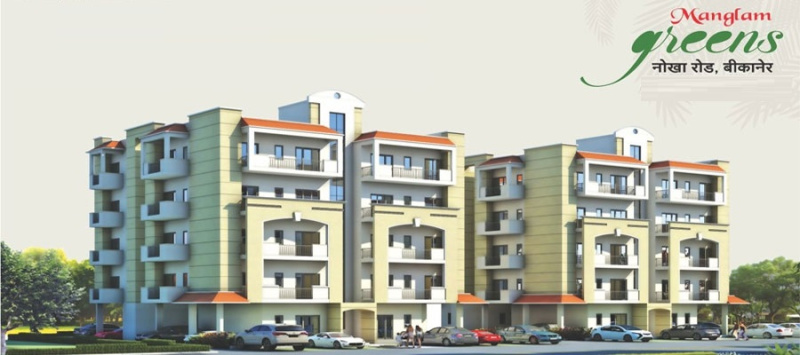 2 BHK Apartment 590 Sq.ft. for Rent in Gangashahar, Bikaner