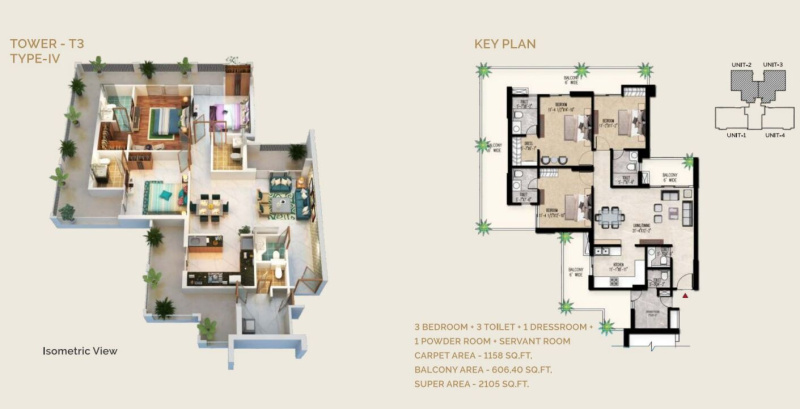 3 BHK Apartment 2105 Sq.ft. for Sale in Sector 77 Gurgaon