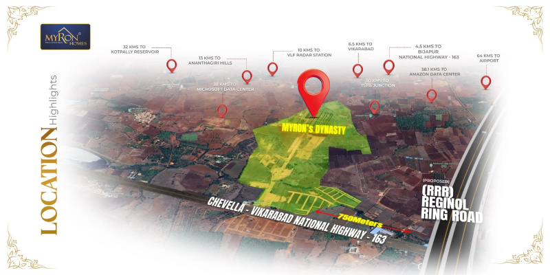  150 Sq. Yards Residential Plot for Sale in Yennepally, Vikarabad