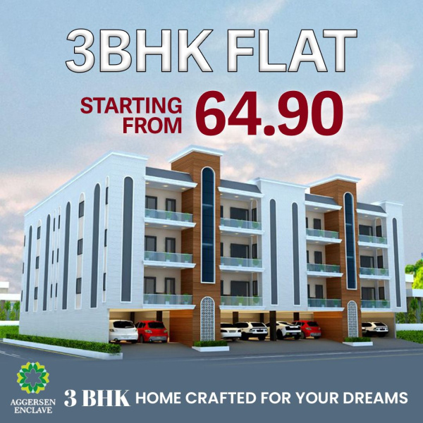 3 BHK Apartment 1350 Sq.ft. for Sale in VIP Road, VIP Road, Zirakpur