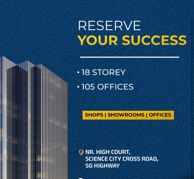  1730 Sq.ft. Showroom for Sale in Science City, Ahmedabad