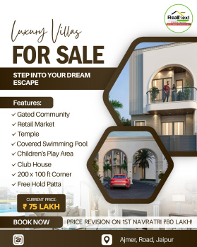 3 BHK Villa for Sale in Ajmer Road, Jaipur