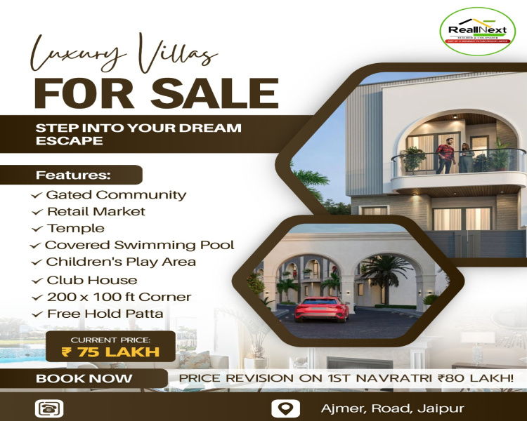 3 BHK Villa 86 Sq. Yards for Sale in Ajmer Road, Ajmer Road, Jaipur