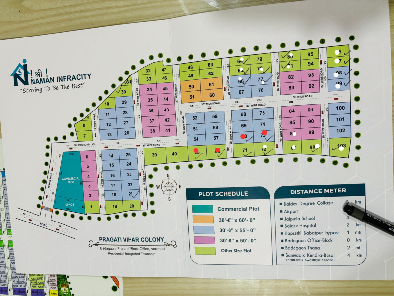  Residential Plot 1160 Sq.ft. for Sale in Babatpur, Varanasi