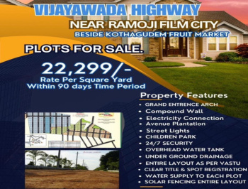  Residential Plot for Sale in Ramoji Film City, Hyderabad