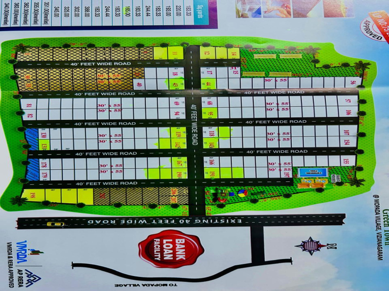  Residential Plot 200 Sq. Yards for Sale in Mopada, Visakhapatnam