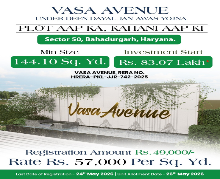  144 Sq. Yards Residential Plot for Sale in Bahadurgarh Bypass