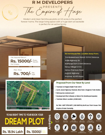 2 BHK Farm House 3800 Sq.ft. for Sale in Trimbakeshwar, Nashik