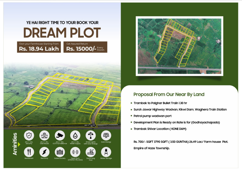 2 BHK Farm House 3800 Sq.ft. for Sale in Trimbakeshwar, Nashik