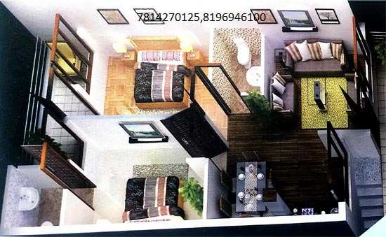 2 BHK Apartment 850 Sq.ft. for Sale in Kharar, Rupnagar