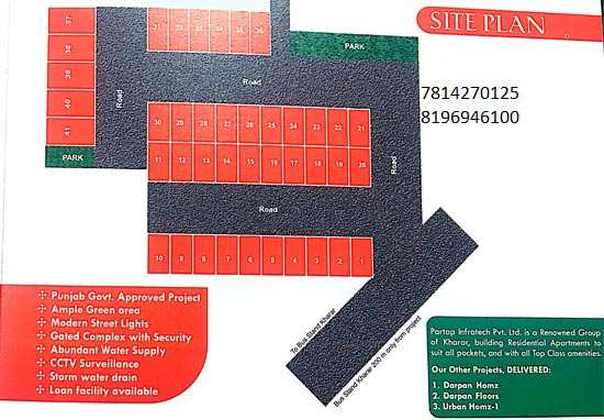 2 BHK Apartment 850 Sq.ft. for Sale in Kharar, Rupnagar