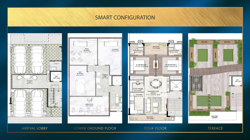 3 BHK Builder Floor 1494 Sq.ft. for Sale in Sector 89 Gurgaon