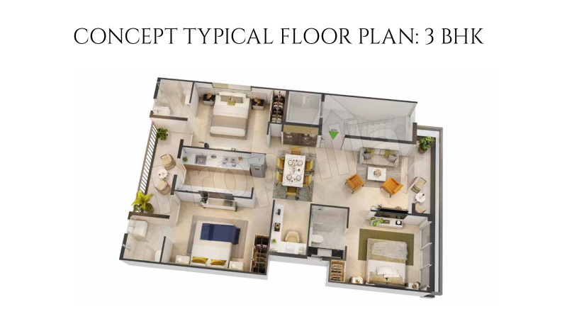 3 BHK Builder Floor 1494 Sq.ft. for Sale in Sector 89 Gurgaon