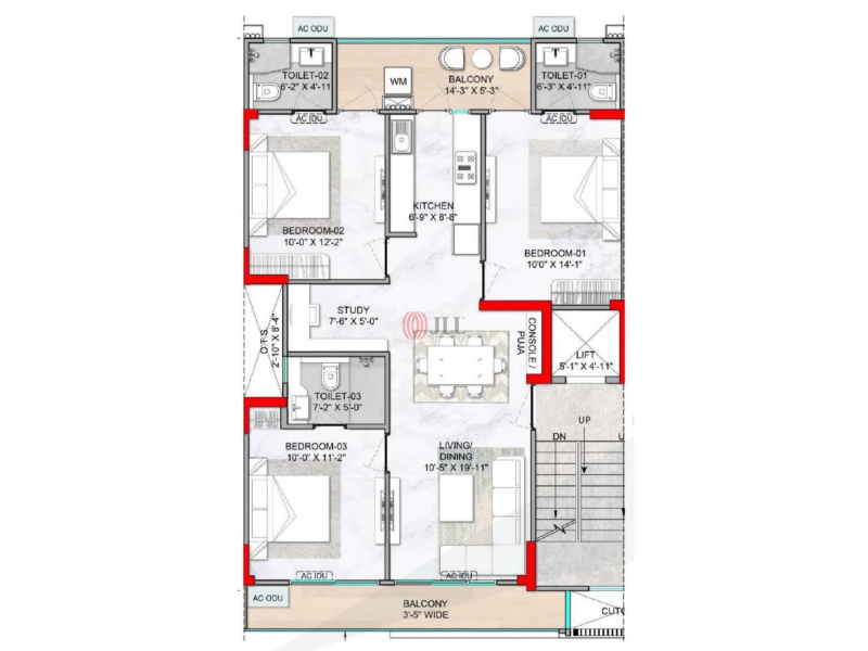 3 BHK Builder Floor 1548 Sq.ft. for Sale in Sector 79 Gurgaon