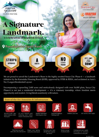  Residential Plot 1200 Sq.ft. for Sale in Jigani, Bangalore