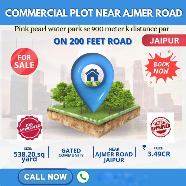  Commercial Land 111 Sq.ft. for Sale in Tonk Road, Jaipur