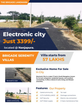  Residential Plot for Sale in Electronic City, Bangalore