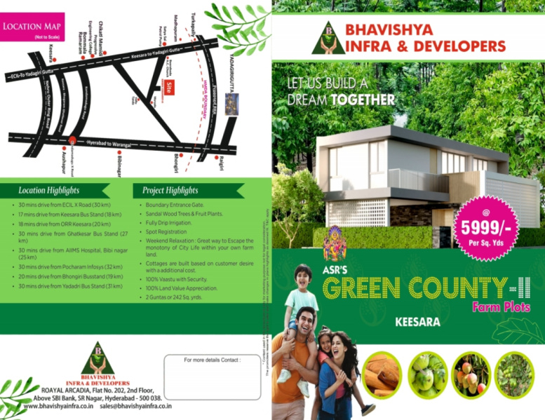  605 Sq. Yards Residential Plot for Sale in Keesara, Hyderabad