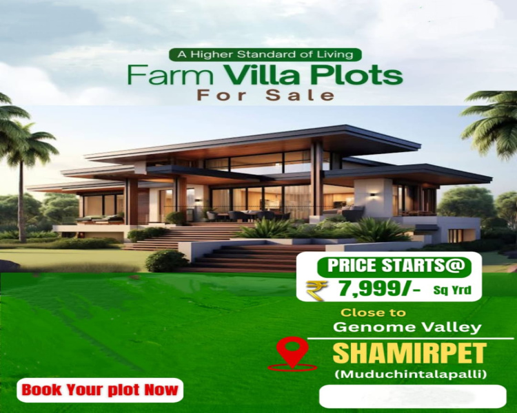  605 Sq. Yards Residential Plot for Sale in Shamirpet, Hyderabad