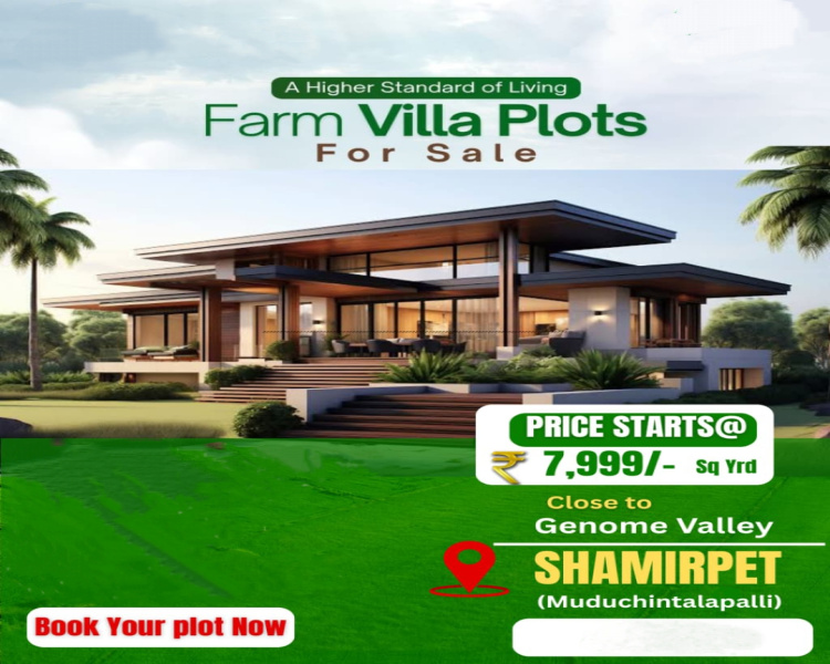  605 Sq. Yards Residential Plot for Sale in Shamirpet, Hyderabad