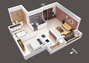 2 BHK Flat for Sale in Pathardi, Nashik