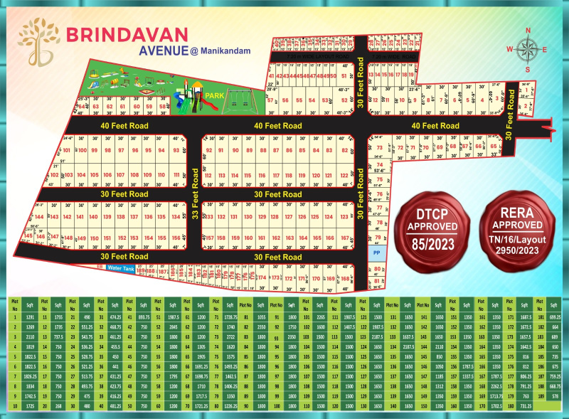 1650 Sq.ft. Residential Plot for Sale in Panjapur, Tiruchirappalli