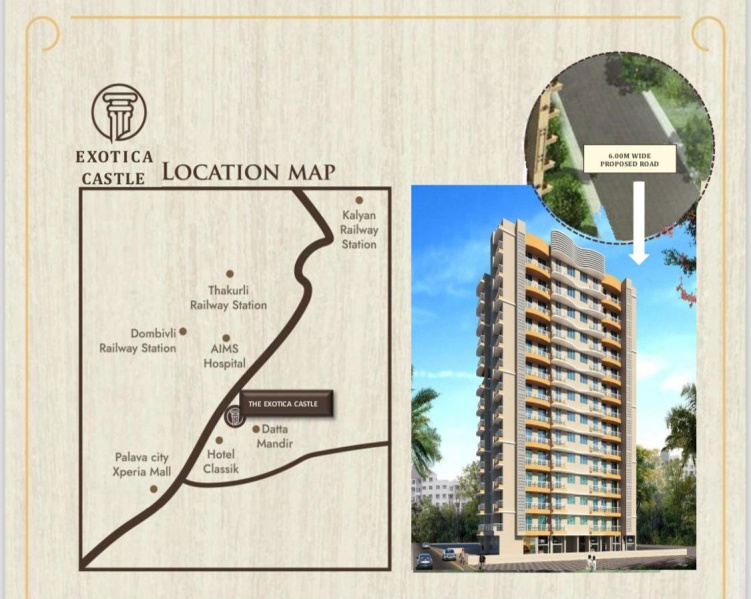 1 BHK Apartment 775 Sq.ft. for Sale in Dombivli East, Thane