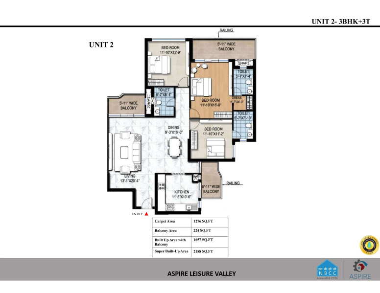 3.5 BHK 2176 Sq.ft. Apartment for Sale in Techzone 1, Greater Noida