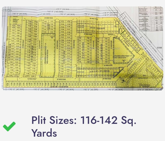  142 Sq. Yards Residential Plot for Sale in Patiala Road, Zirakpur