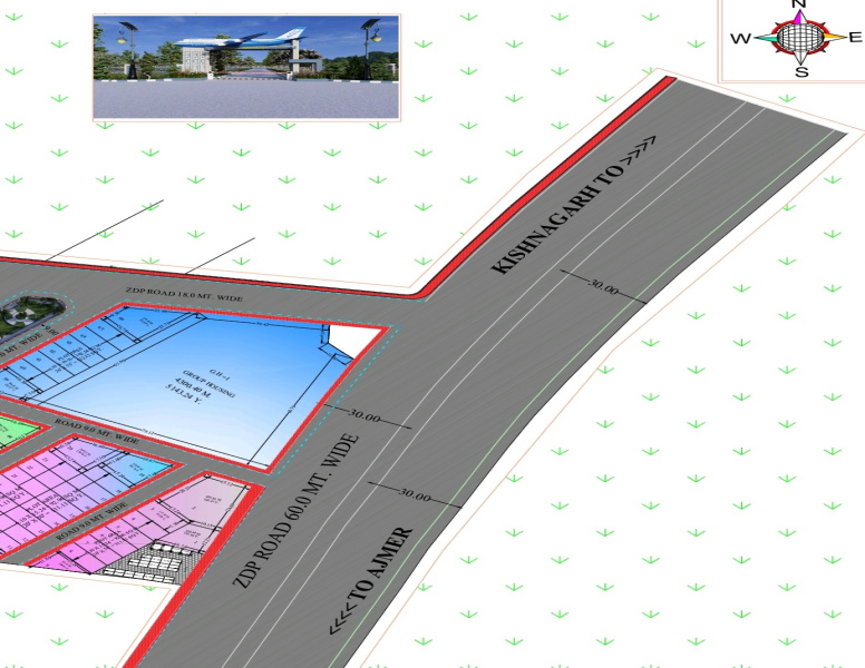  Residential Plot 5500 Sq. Yards for Sale in Kishangarh, Ajmer
