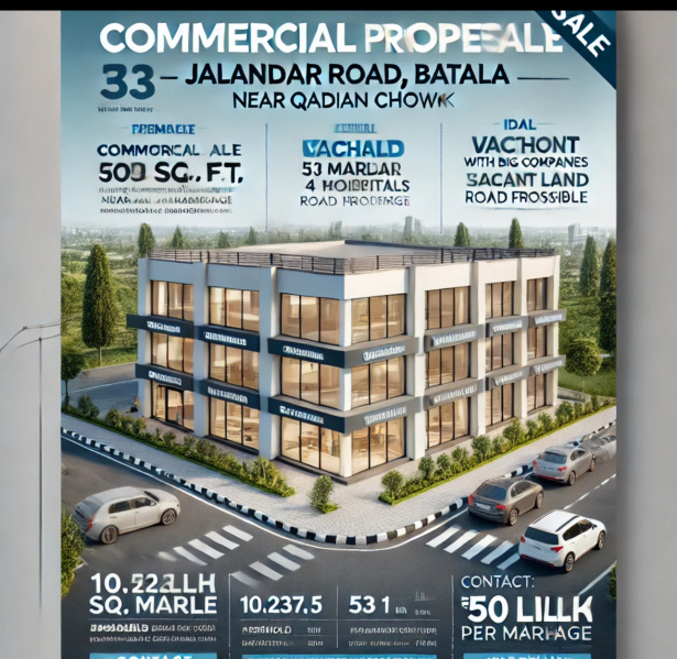  Commercial Land 45 Marla for Sale in Jalandhar Road, Batala