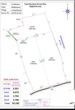  10 Acre Agricultural/Farm Land for Sale in Arisipalayam, Coimbatore