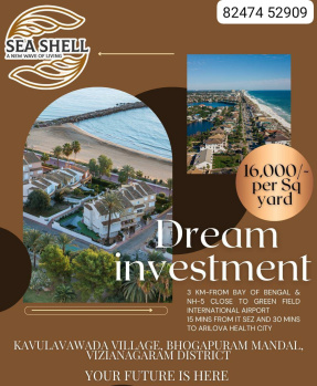  Residential Plot for Sale in Bhogapuram, Visakhapatnam