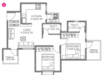 2 BHK Flat for Sale in Moshi, Pune