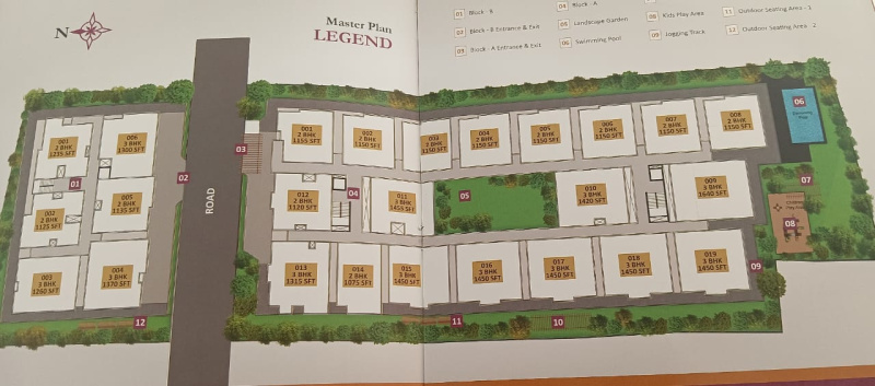 2 BHK Apartment 1155 Sq.ft. for Sale in Hoskote, Bangalore