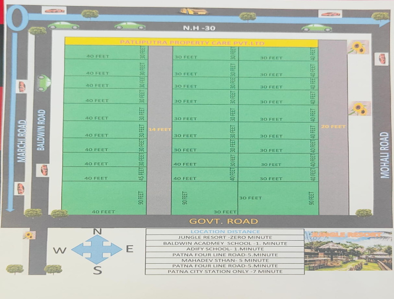  Residential Plot 1200 Sq.ft. for Sale in Pahari, Patna