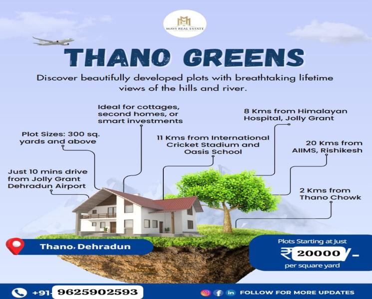  Residential Plot 350 Sq. Yards for Sale in Thano, Dehradun