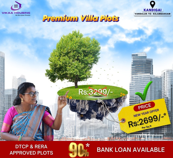  1200 Sq.ft. Residential Plot for Sale in Kandigai, Chennai
