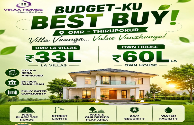  800 Sq.ft. Residential Plot for Sale in Omr, Chennai