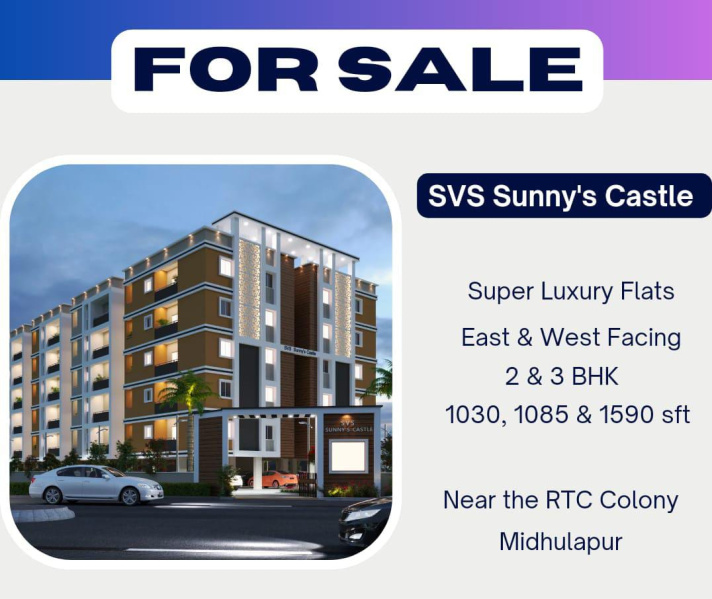 3 BHK Apartment 1590 Sq.ft. for Sale in Mithilapuri Colony, Madhurawada, Visakhapatnam