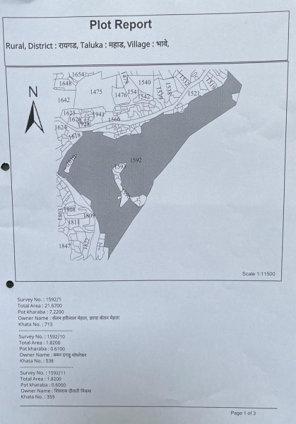  Agricultural Land 72 Acre for Sale in Mahad, Raigad
