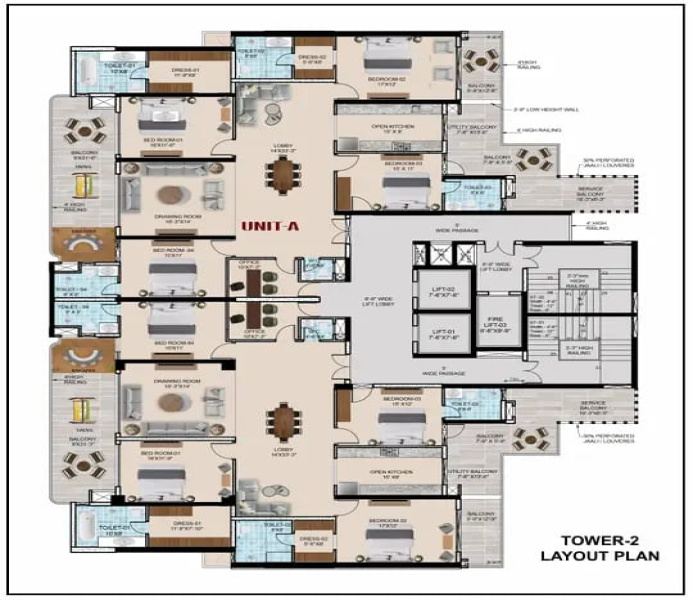 4 BHK Apartment 4100 Sq.ft. for Sale in Mullanpur, Mohali