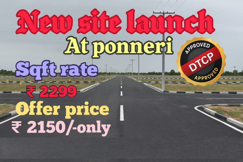  Residential Plot 600 Sq.ft. for Sale in Ponneri, Thiruvallur